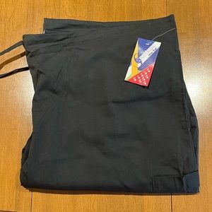 NEW Spectrum Always Bright Scrub Pants: Black 2XL, Drawstring